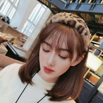 Plush BAO WEN wide-side hairband Korean Net red hair band female headband temperament hairpin simple Joker out autumn and winter