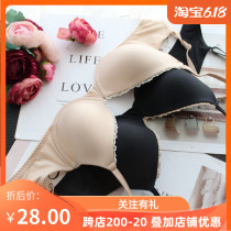 65AC clear goods foreign trade US complexion glossy bra lace slim fit and small size European and American lingerie