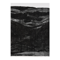 Handmade prints Du Jianguo years in northern Shaanxi 3 4 30 black and white woodcut limited signature prints