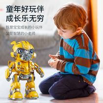 Childrens boy toy intelligent dancing robot Transformers bumblebee education artificial programming robot