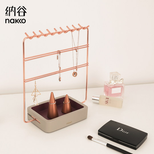 Jewelry Stand for Dressing Table, Earring Holder, Jewelry Rack, Household Vertical Earring and Necklace Hanger, Storage Rack