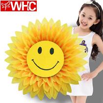 Sunflower Sunflower Hands With Floral Ornament Sleeve Head Large Chorus Hand-shaking Head Decoration Emulation Flower Chorus Sun Flowers