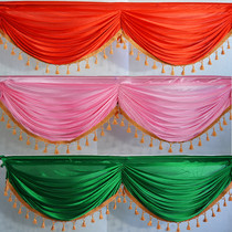Wedding props background gauze veil head wedding hotel opening celebration stair handrail 4s shop decoration mantle head