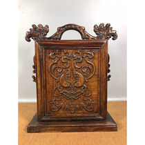 The flower pear wood jewellery lifting box-AD6562