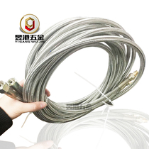 Customized Teflon metal hose PTFE heat transfer oil pipe Steam pipe PTFE metal braided hose