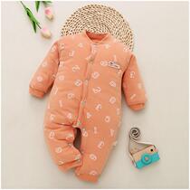 0 baby Siamese clothes 4 Winter 3 eight months ten female baby 9 plus velvet 7 warm padded 8 cotton-padded jacket 6 Winter male