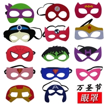 Halloween childrens mask half face mask blindfold Superman Spider-Man Princess Iron Man blindfold hero anime