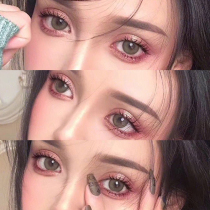  Green contact lenses female Hashimoto Huan Nai with the same little wild cat blue mixed-race European and American large diameter Japanese throwing Ai Mei JL