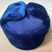New flame blue warm cotton hat outdoor cold cut velvet hat winter cold Lei Feng hat ear protection antifreeze winter hat