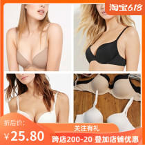 80EF Preferential Export of European and American Good Cargo Black Glossy Bra Without Marks FOREIGN TRADE COMFORT BIG CUPS WOMENS UNDERWEAR