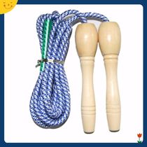 Special price weight loss fitness skipping rope female sports Adult student childrens exercise Cotton rubber rope Wooden handle Unisex