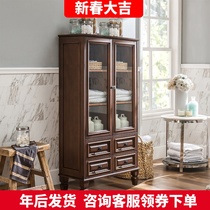 American bathroom sideboard toilet standing cabinet locker living room storage cabinet bookcase floor side cabinet double door storage cabinet