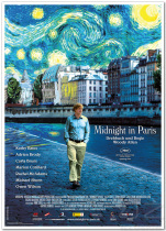 Midnight Paris Woody Allen movie poster original authorized art film decoration painting