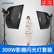 Shen Niu Photography light set DE300W Studio flash Studio soft light box Photography equipment Portrait clothing