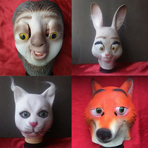 Crazy animal city mask cosplay rabbit cat Fox sloth game movie cartoon character horse head mask