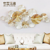 Metal lotus leaf wall decoration sofa background wall decoration pendant model room Wall Wall Wall Wall decoration