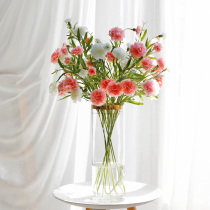 Carnations simulation bouquet Living room vase flower arrangement of flower arrangement silk flower fake flower holiday gift bedroom pendulum piece furnishing