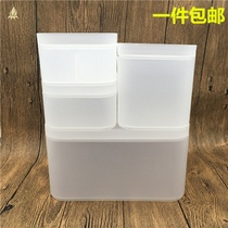 Desktop storage box Cosmetics box Plastic matte transparent lipstick with cover Mask box Skin care product shelf