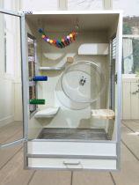 (Accord cabinet cage) Pure handmade inner core solid wood waterproof board Chinchilla villa cage Chinchilla cabinet cage