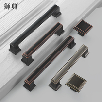 Lion handle Black cabinet door handle Wardrobe cabinet handle Drawer door handle Cabinet small handle Modern and simple