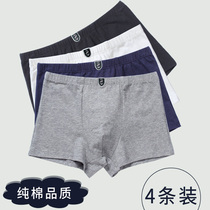 Childrens underwear boys boxer shorts flat corner middle child cotton 12 Middle School student boy 15-year-old summer thin model