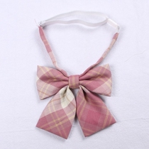 Japanese JK uniform tie student tie pink skirt tie - tie butterfly bow
