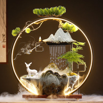 Flowing Water Opening Fake Mountain Humidifiers New Chinese Fountain Gifts Gift and money Living room Office Creative Zen Mood Swings
