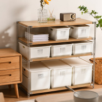 Multi-functional storage finishing box for containing basket domestic sundries