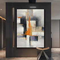 Hand-painted Oil Painting Silent Expression Nordic Modern Minimalist Abstract Art Decoration Painting Genguan Corridor Hung Painting