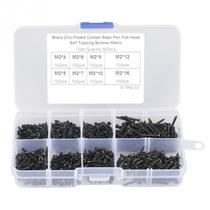 800Pcs M2 Cross Screws Self Tapping Screws Carbon Steel Coun