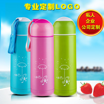 350ml large capacity stainless steel thermos cup portable mens and womens thermal cup tea cup customized advertising gift Cup