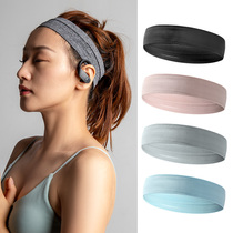 Net Red simple solid color headband fitness sweat sports hair band female Korean fashion tide out non-slip Joker headband