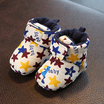 Baby shoes autumn and winter 0 a 1-year-old toddler shoes winter baby shoes soft winter thick warm off shoes baby