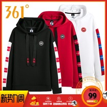 361 Degree Mens hooded pullover sweater 2020 Spring New dajdali 361 splicing sportswear mens clothes