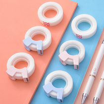 Deli 30112 invisible tape copy wrong question Transparent hand-torn writing copy without leaving a trace tape with cutter Student use office use wrong question tape Answer glue error correction tape
