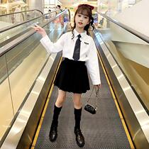 Girls autumn clothes 2020 new suit skirt college style foreign atmosphere campus big children Net red jk uniform two sets