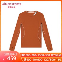 aimer sports admiration sports 20 Autumn Winter New Hot Yoga III yoga round neck long sleeve AS144L61