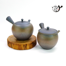 Japan imported often slippery water wilderness Yangjing made pottery side easel teapot Japanese tea ceremony paper box