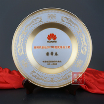 New product Staff medal Custom foreign affairs gift Recognition Commemorative medal plate Retirement memorial trophy Opening celebration