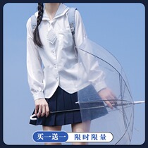 Sakura family Orthodox original student JK uniform jk white shirt (Lingxiao) long sleeve female autumn