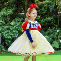 Halloween Girls Snow White Skirt Dress Childrens Costume Frozen Aisha Princess Dress Female Spring and Autumn