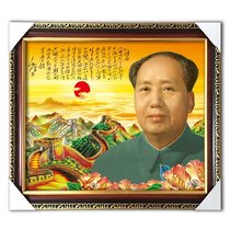 There is a frame of the main image of Qinyuan spring poem y portrait hanging painting standard Zhongtang dining room living room Qinyuan spring snow mural painting hanging