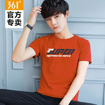361 short sleeve summer sweat absorption breathable running training sports T-shirt 361 Degree Men quick-drying round neck top half sleeve men