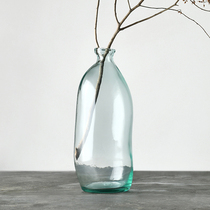 Galle Spain imported Nordic simple environmental protection handmade glass vase art flower high section