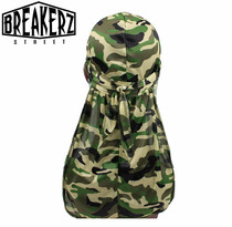 StreetBreakerz camouflage print Du-Rag black HipHop headscarf for men and women long recommended