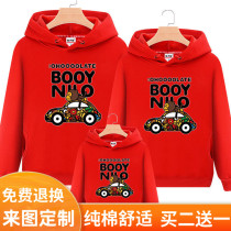  Fried street parent-child outfit a family of three winter clothes 2021 new trendy sweater mother and son mother and daughter western style plus velvet thickened jacket