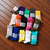 15 color into the thick towel bottom autumn and winter men and women couples cotton socks pure color trend stockings sweat