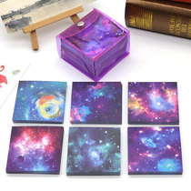 Small size square printing pocket pocket children handmade origami Starry Sky puzzle stacked paper color paper jam