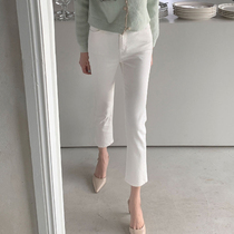 moocobling Korea 21 spring new fashion 100 hitch a slim minima microlao casual pants