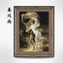 ABV Cross Embroidery Three 2019 New Products Classic Old Little Large Flowless Embroidery Oil Painting Storm